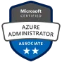 Microsoft Certified: Azure Administrator Associate badge