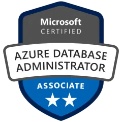 Microsoft Certified: Azure Database Administrator Associate badge