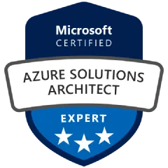 Microsoft Certified: Azure Solutions Architect Expert badge