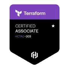 HashiCorp Certified: Terraform Associate (003) badge